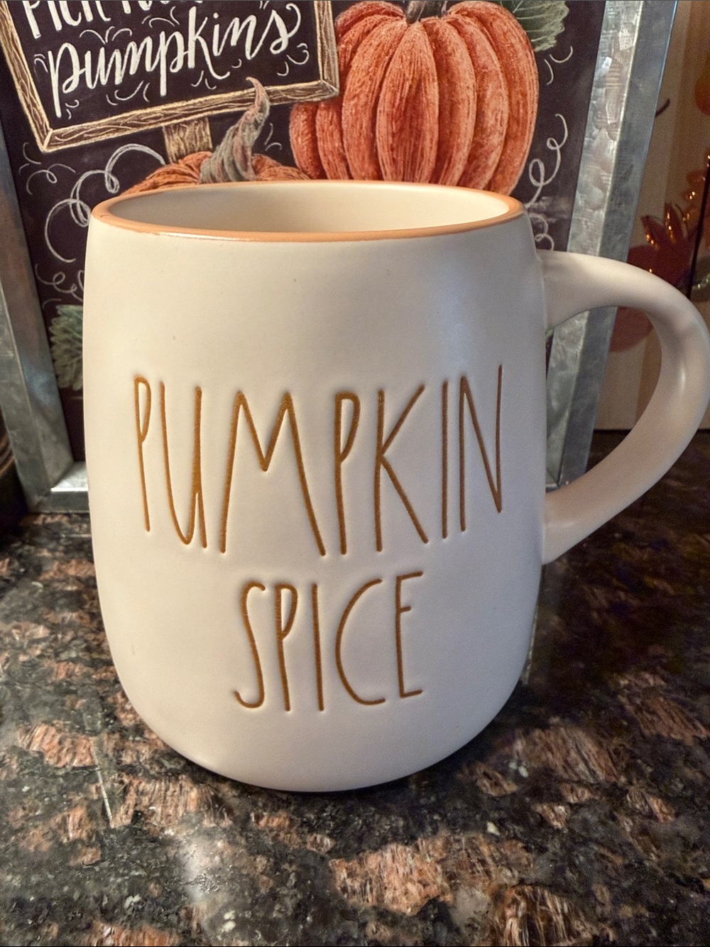 ☕️🍂 Rae Dunn Pumpkin Spice Coffee Mug